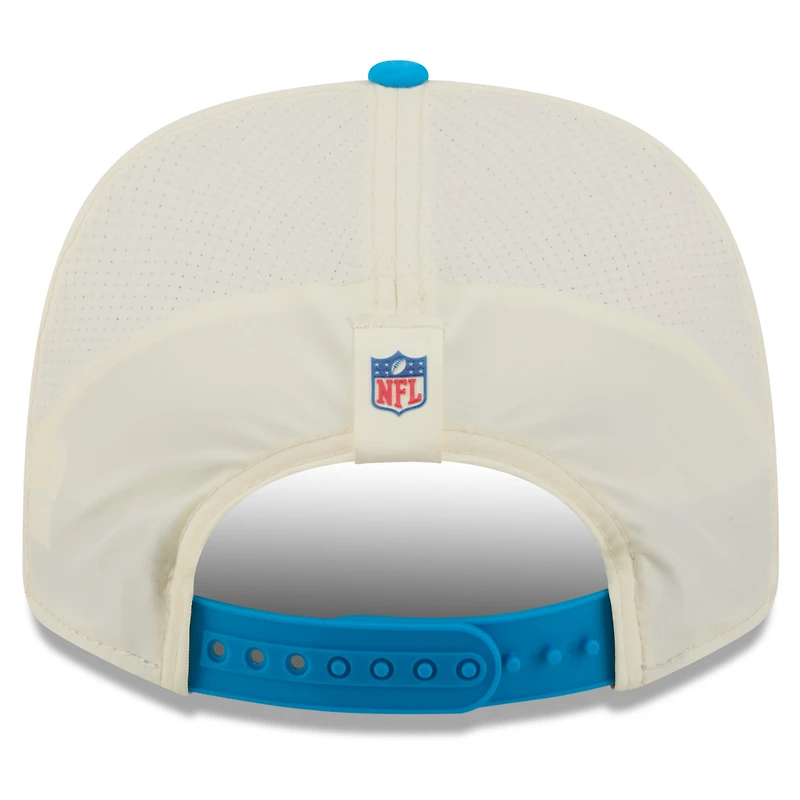 Men's New Era Cream/Blue Carolina Panthers 2026 NFL Training Camp 9SEVENTY Adjustable Hat
