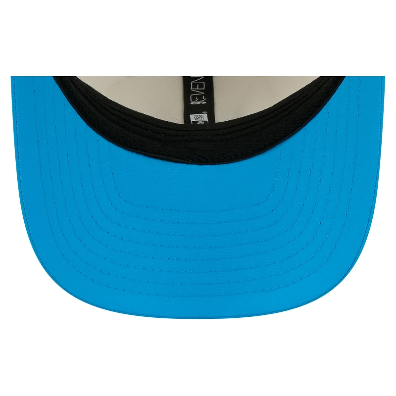 Men's New Era Cream/Blue Carolina Panthers 2026 NFL Training Camp 9SEVENTY Adjustable Hat
