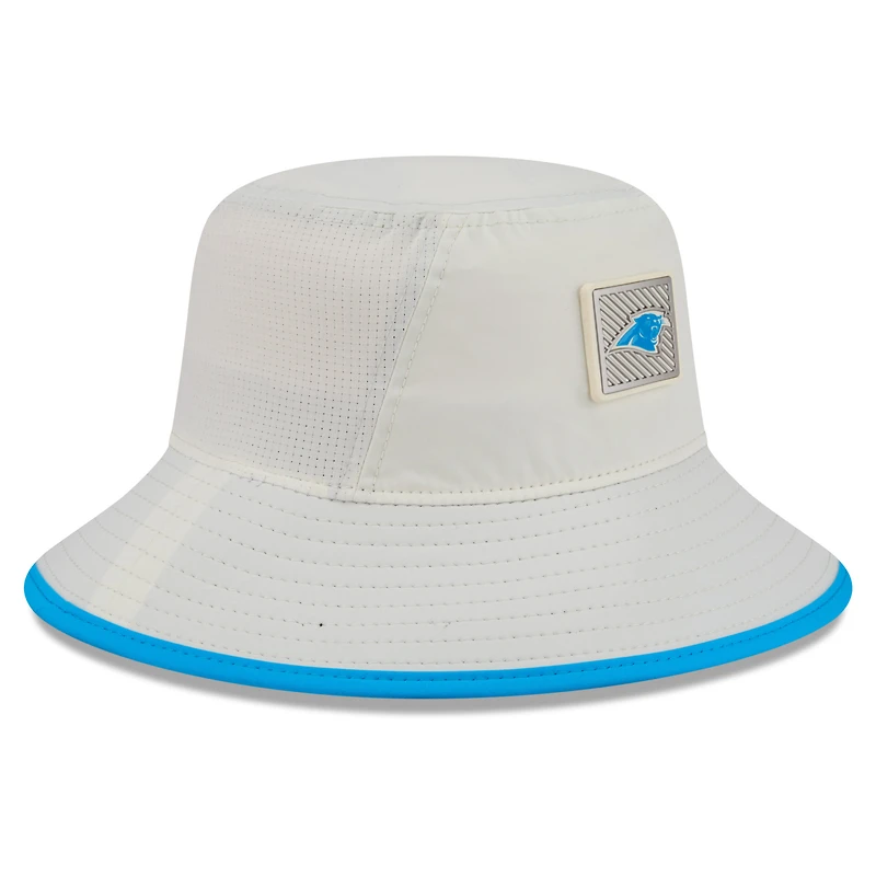 Men's New Era Cream Carolina Panthers 2026 NFL Training Camp Sport Bucket Hat