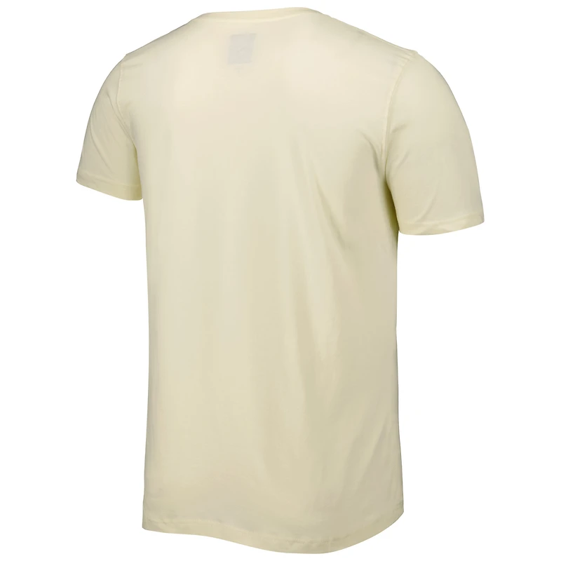 Men's New Era Cream Carolina Panthers Sideline Chrome T-Shirt