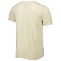 Men's New Era Cream Carolina Panthers Sideline Chrome T-Shirt