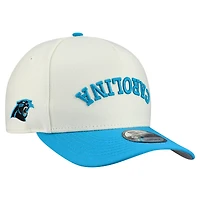 Casquette snapback New Era crème Carolina Panthers pour homme, modèle Upside Down 9FIFTY.