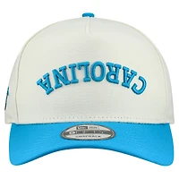 Casquette snapback New Era crème Carolina Panthers pour homme, modèle Upside Down 9FIFTY.