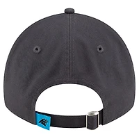 Casquette réglable New Era Graphite Carolina Panthers Core Classic 9TWENTY pour hommes