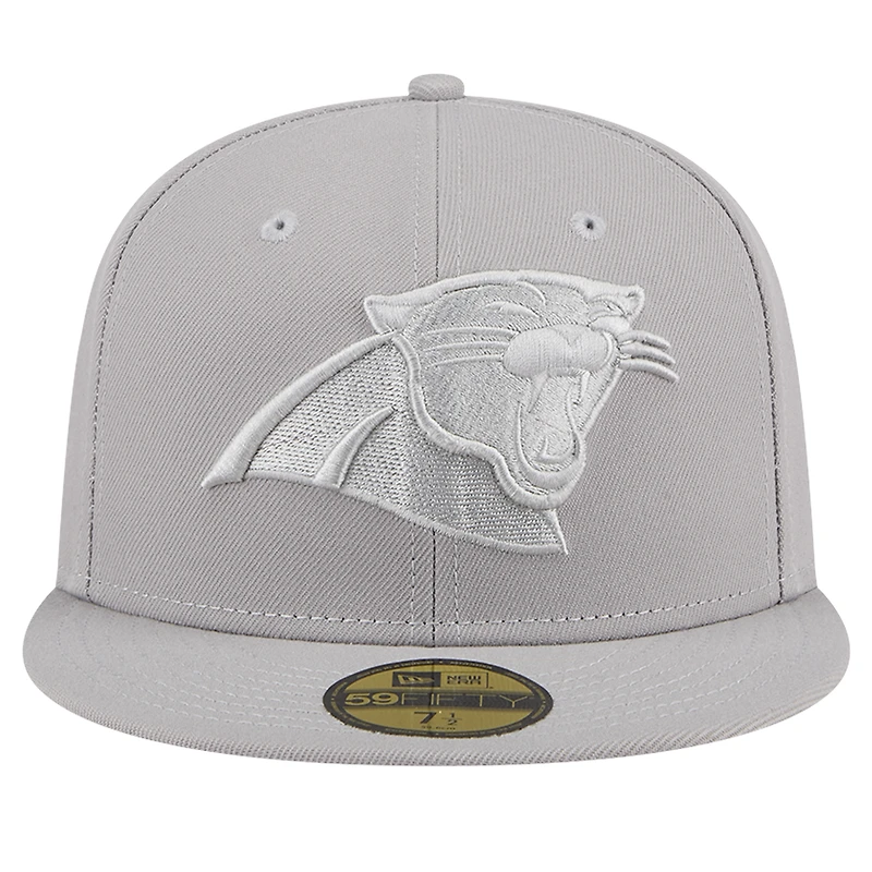 Casquette ajustée 59FIFTY New Era des Carolina Panthers pour hommes, gris