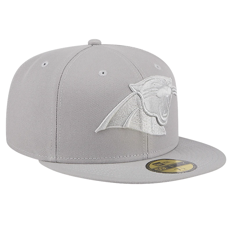 Casquette ajustée 59FIFTY New Era des Carolina Panthers pour hommes, gris