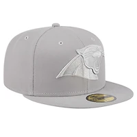 Casquette ajustée 59FIFTY New Era des Carolina Panthers pour hommes, gris