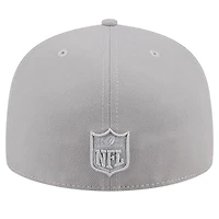 Casquette ajustée 59FIFTY New Era des Carolina Panthers pour hommes, gris