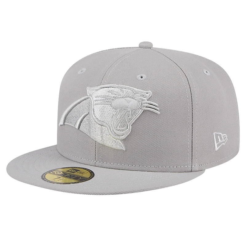 Casquette ajustée 59FIFTY New Era des Carolina Panthers pour hommes, gris