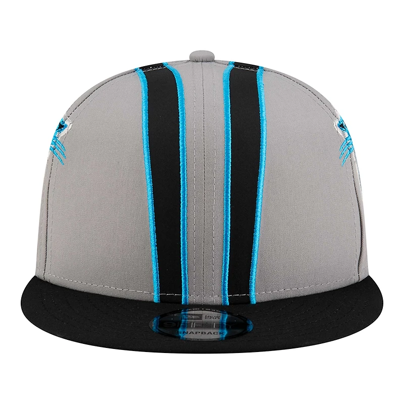 Casquette Snapback 9FIFTY grise pour homme avec logo Carolina Panthers de New Era