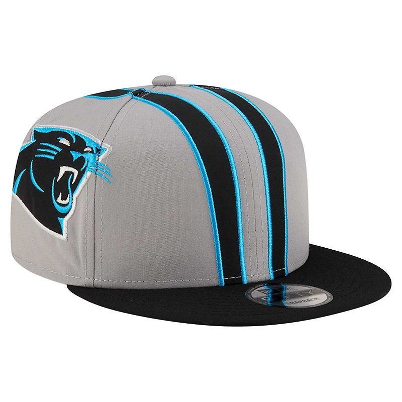 Casquette Snapback 9FIFTY grise pour homme avec logo Carolina Panthers de New Era