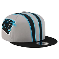 Casquette Snapback 9FIFTY grise pour homme avec logo Carolina Panthers de New Era