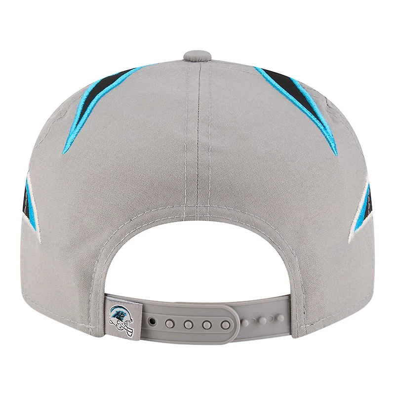 Casquette Snapback 9FIFTY grise pour homme avec logo Carolina Panthers de New Era
