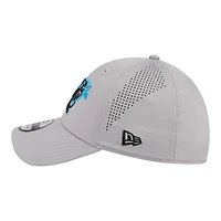 Casquette New Era Flex grise Carolina Panthers perforée pour homme 39THIRTY