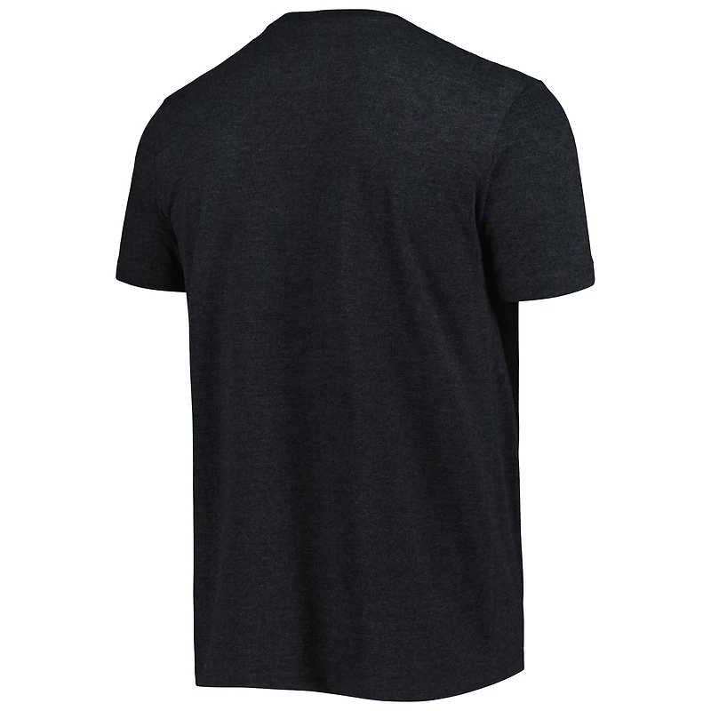 T-shirt pour homme New Era Heathered Black Carolina Panthers Training Collection