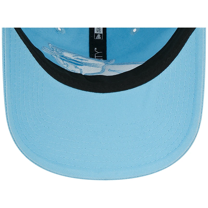 Casquette réglable New Era Carolina Panthers Core Classic 2.0 Brights 9TWENTY bleu clair pour homme