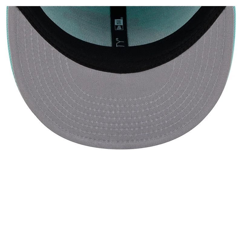 Casquette snapback New Era 9FIFTY turquoise Carolina Panthers pour homme