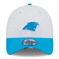 Men's New Era  White/Blue Carolina Panthers 2025 NFL Training Camp 39THIRTY Flex Hat