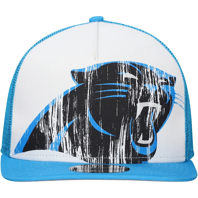 Casquette snapback 9FIFTY A-Frame blanche/bleue Carolina Panthers New Era pour homme