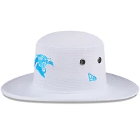 Chapeau bob Panama blanc Carolina Panthers 2024 NFL Training Camp New Era pour homme
