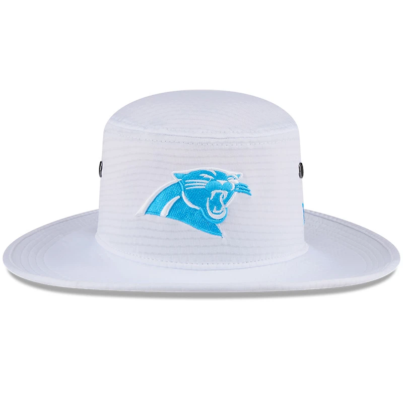 Chapeau bob Panama blanc Carolina Panthers 2024 NFL Training Camp New Era pour homme