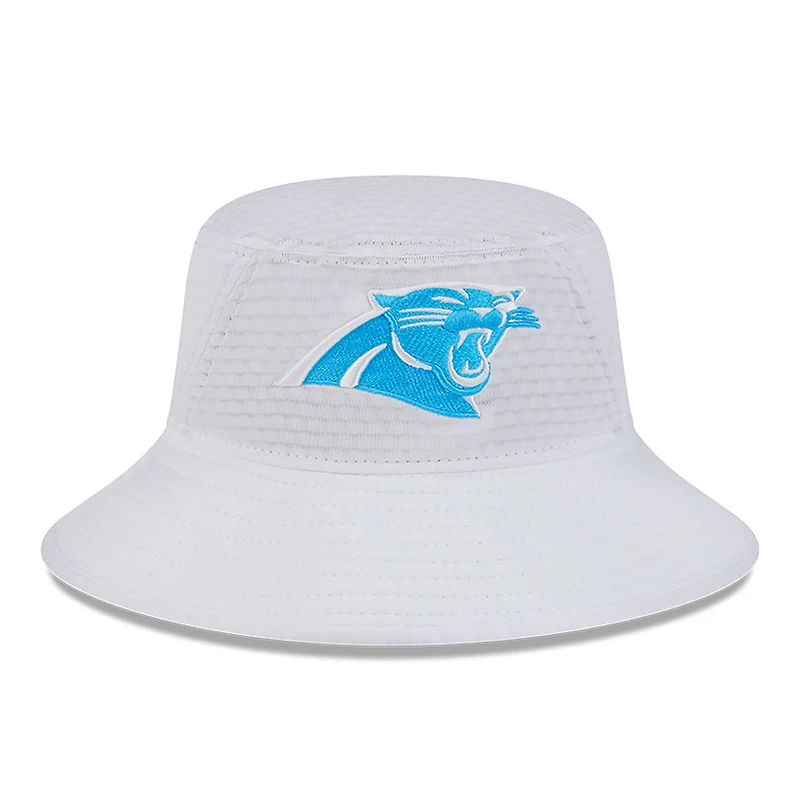 Chapeau bob extensible New Era pour hommes des Carolina Panthers 2024 NFL Training Camp