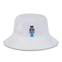 Men's New Era White Carolina Panthers 2024 NFL Training Camp Stretch Bucket Hat