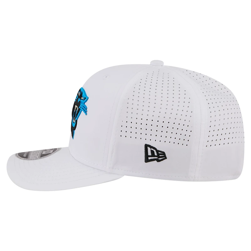 Men's New Era White Carolina Panthers Name Plate 9SEVENTY Adjustable Hat