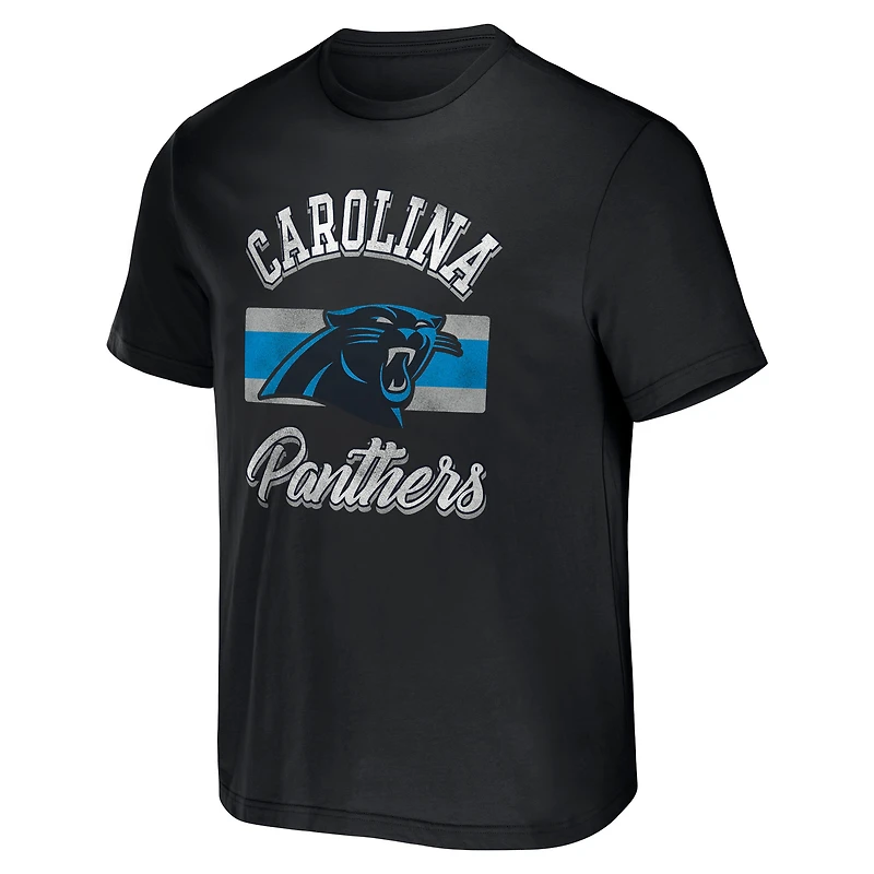 Collection NFL x Darius Rucker pour hommes par Fanatics T-shirt noir des Panthers de la Caroline