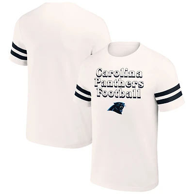 T-shirt vintage pour homme de la collection NFL x Darius Rucker Fanatics, couleur crème, Carolina Panthers