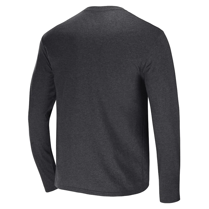 Collection NFL x Darius Rucker pour hommes par Fanatics T-shirt à manches longues anthracite chiné des Panthers de la Caroline
