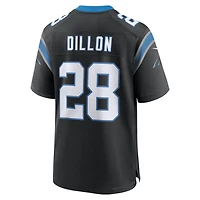 Maillot de match Nike AJ Dillon noir des Panthers la Caroline pour homme
