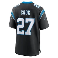 Maillot de match Nike Alex Cook pour hommes, noir, Carolina Panthers