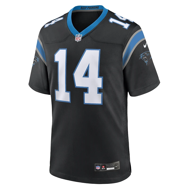 Men's Nike Andy Dalton Black Carolina Panthers Team Game Jersey