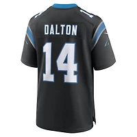 Maillot de match d'équipe Nike Andy Dalton Black Carolina Panthers pour homme