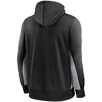 Men's Nike Black/Gray Carolina Panthers Mascot Performance Full-Zip Hoodie