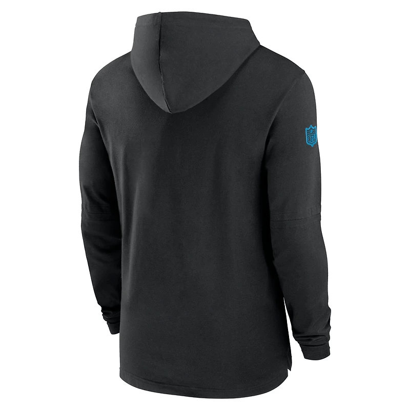 Sweat à capuche Nike noir manches longues pour homme Carolina Panthers 2024/25