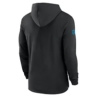 Sweat à capuche Nike noir manches longues pour homme Carolina Panthers 2024/25