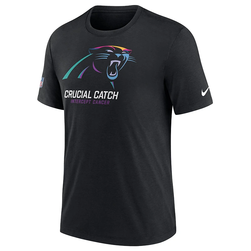 T-shirt Nike noir Carolina Panthers 2024 NFL Crucial Catch pour homme