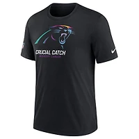 T-shirt Nike noir Carolina Panthers 2024 NFL Crucial Catch pour homme