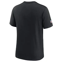 T-shirt Nike noir Carolina Panthers 2024 NFL Crucial Catch pour homme