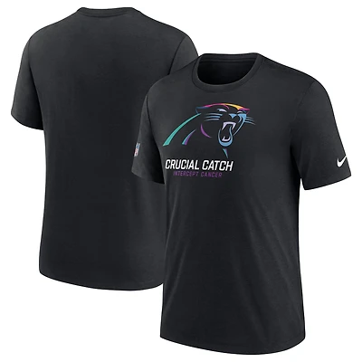 T-shirt Nike noir Carolina Panthers 2024 NFL Crucial Catch pour homme