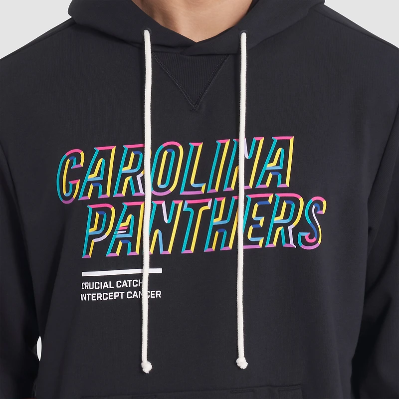 Sweat à capuche Nike noir Carolina Panthers 2025 NFL Crucial Catch Sideline Standard Issue Dri-FIT pour homme