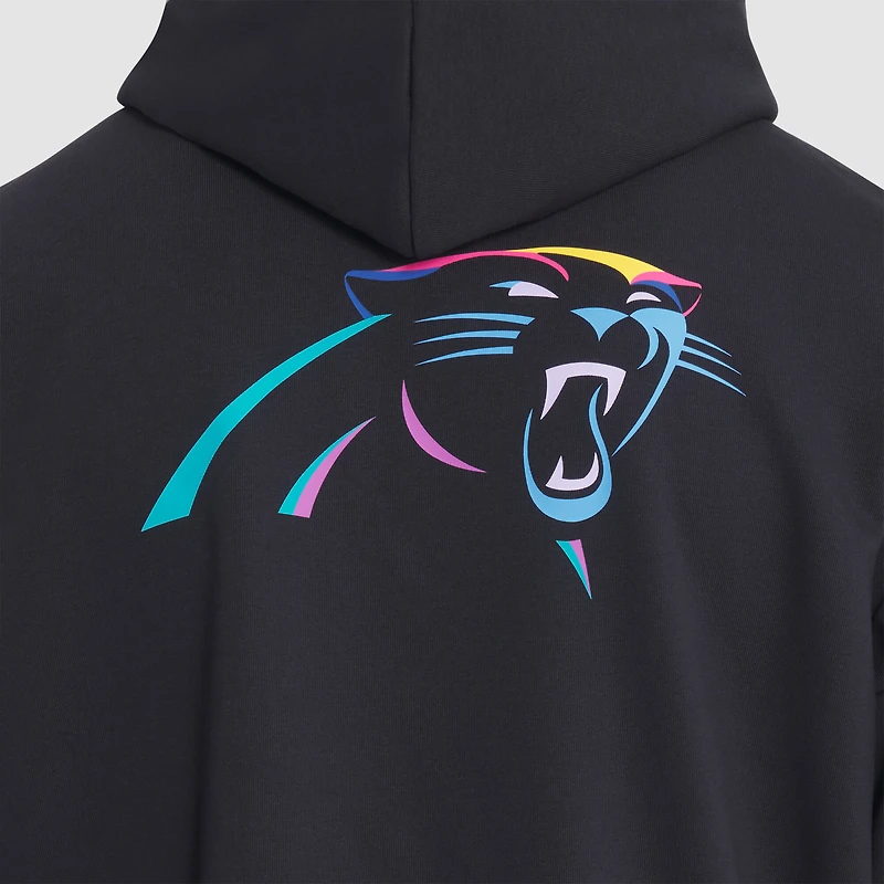 Sweat à capuche Nike noir Carolina Panthers 2025 NFL Crucial Catch Sideline Standard Issue Dri-FIT pour homme