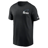 T-shirt essentiel Nike Black Carolina Panthers Blitz pour homme