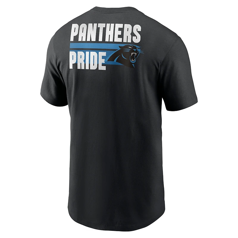 T-shirt essentiel Nike Black Carolina Panthers Blitz pour homme
