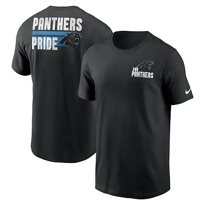 T-shirt essentiel Nike Black Carolina Panthers Blitz pour homme