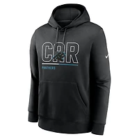 Sweat à capuche City Code Club Fleece Nike Black Carolina Panthers pour homme