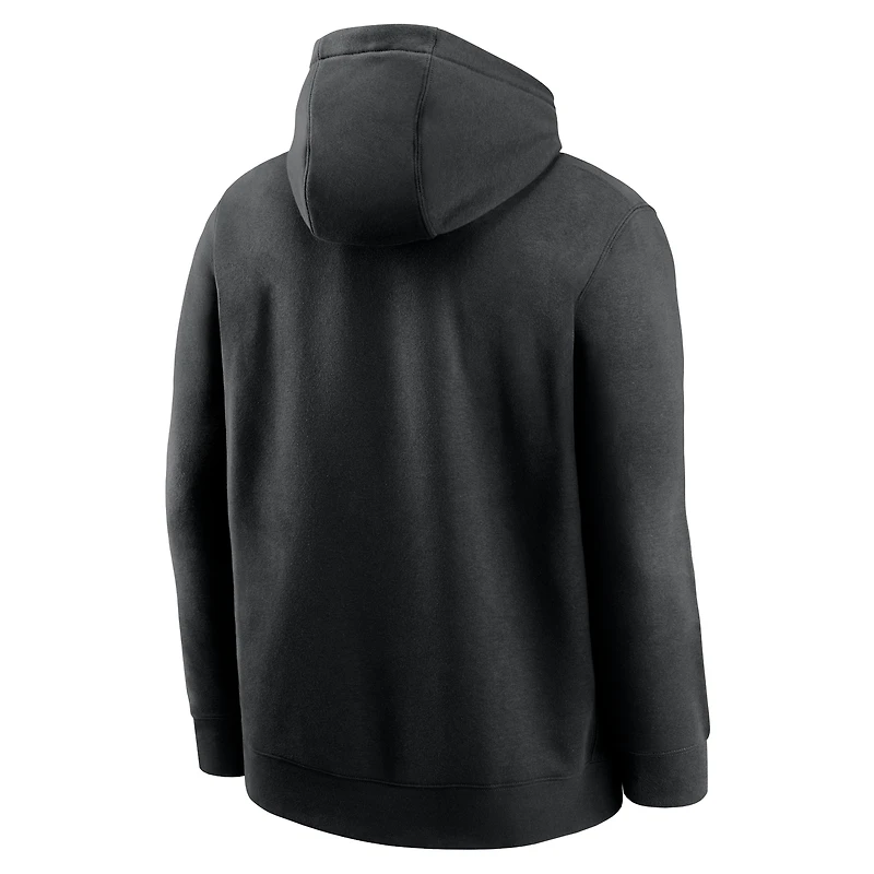 Sweat à capuche City Code Club Fleece Nike Black Carolina Panthers pour homme
