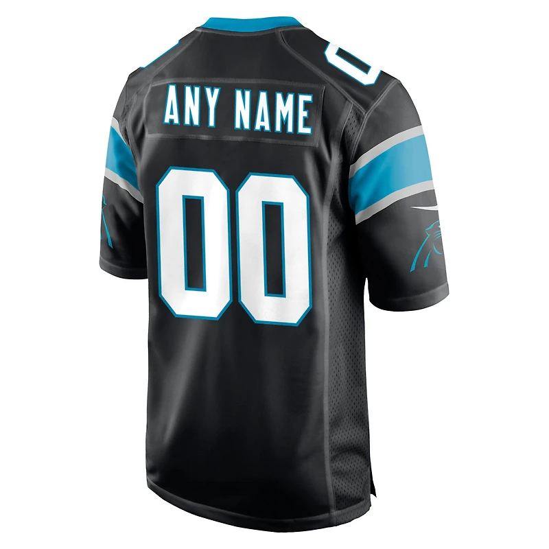 Nike Black Carolina Panthers pour homme - Maillot de match personnalisé